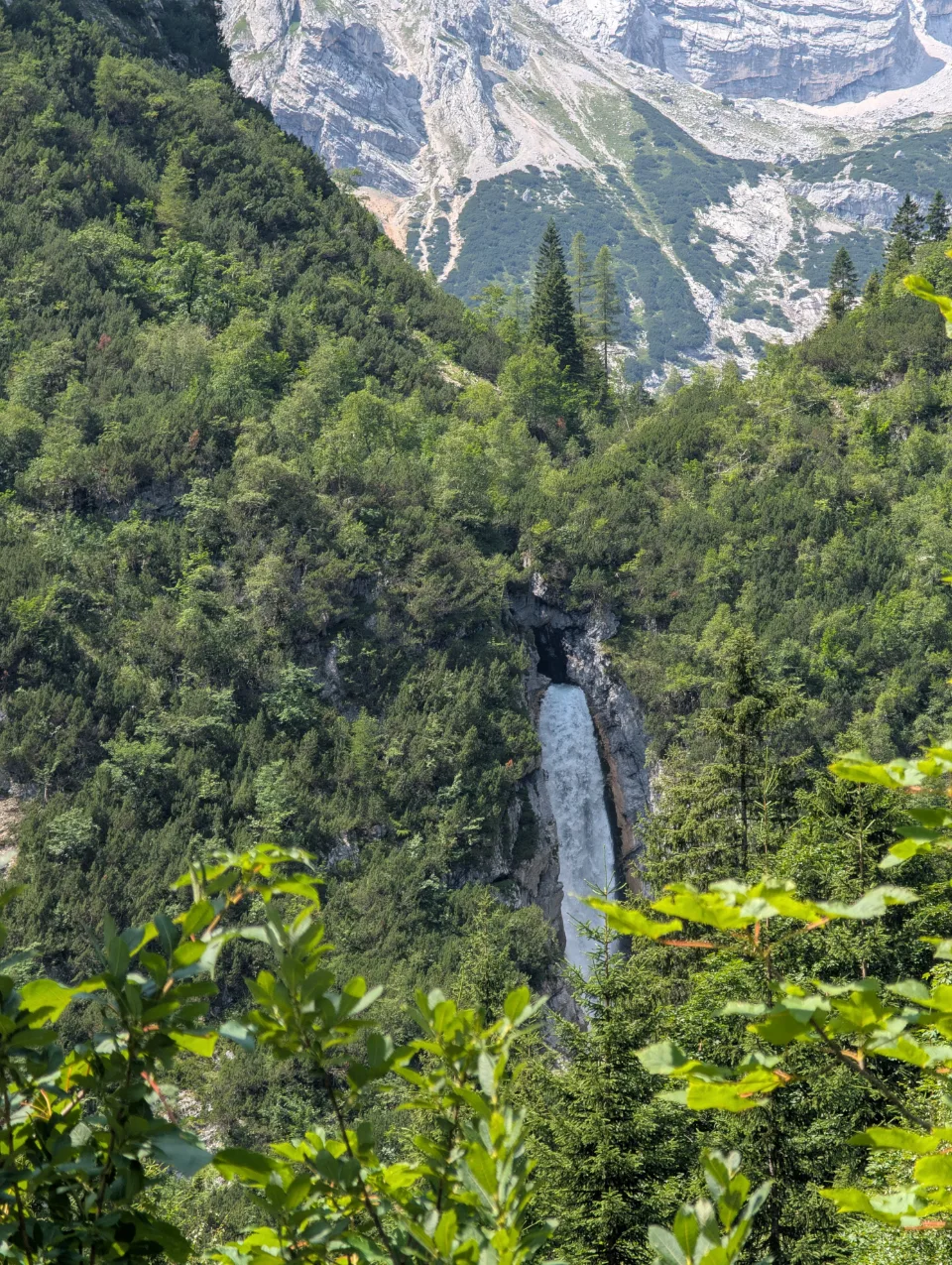 Waterfall through a gorge