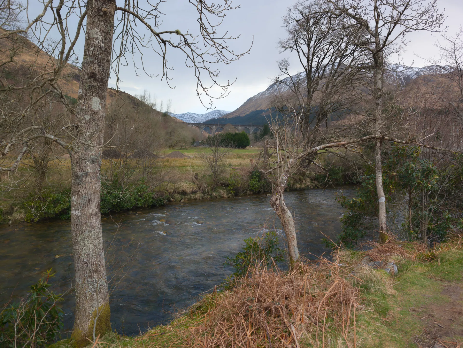 Setting off at Glenfinnan — along the river