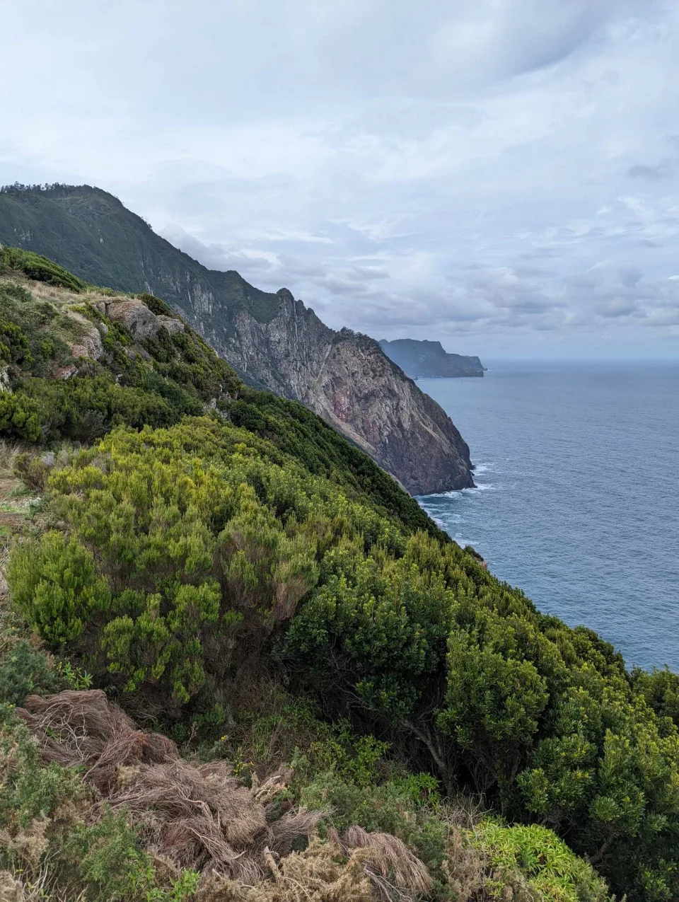 Sea cliffs along the Larano path above the Atlantic