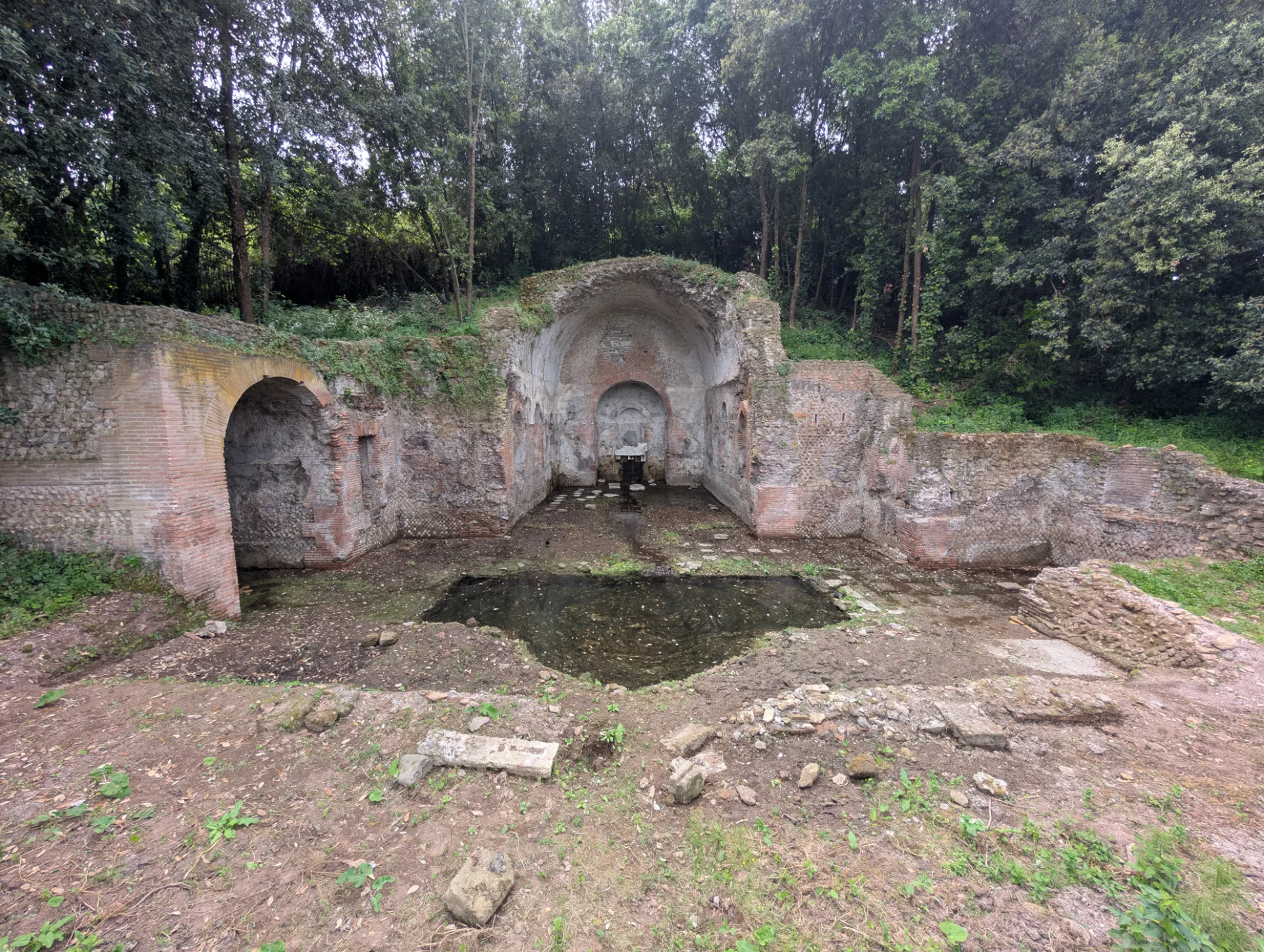 Ancient mausoleum at the edge of the Via Appia