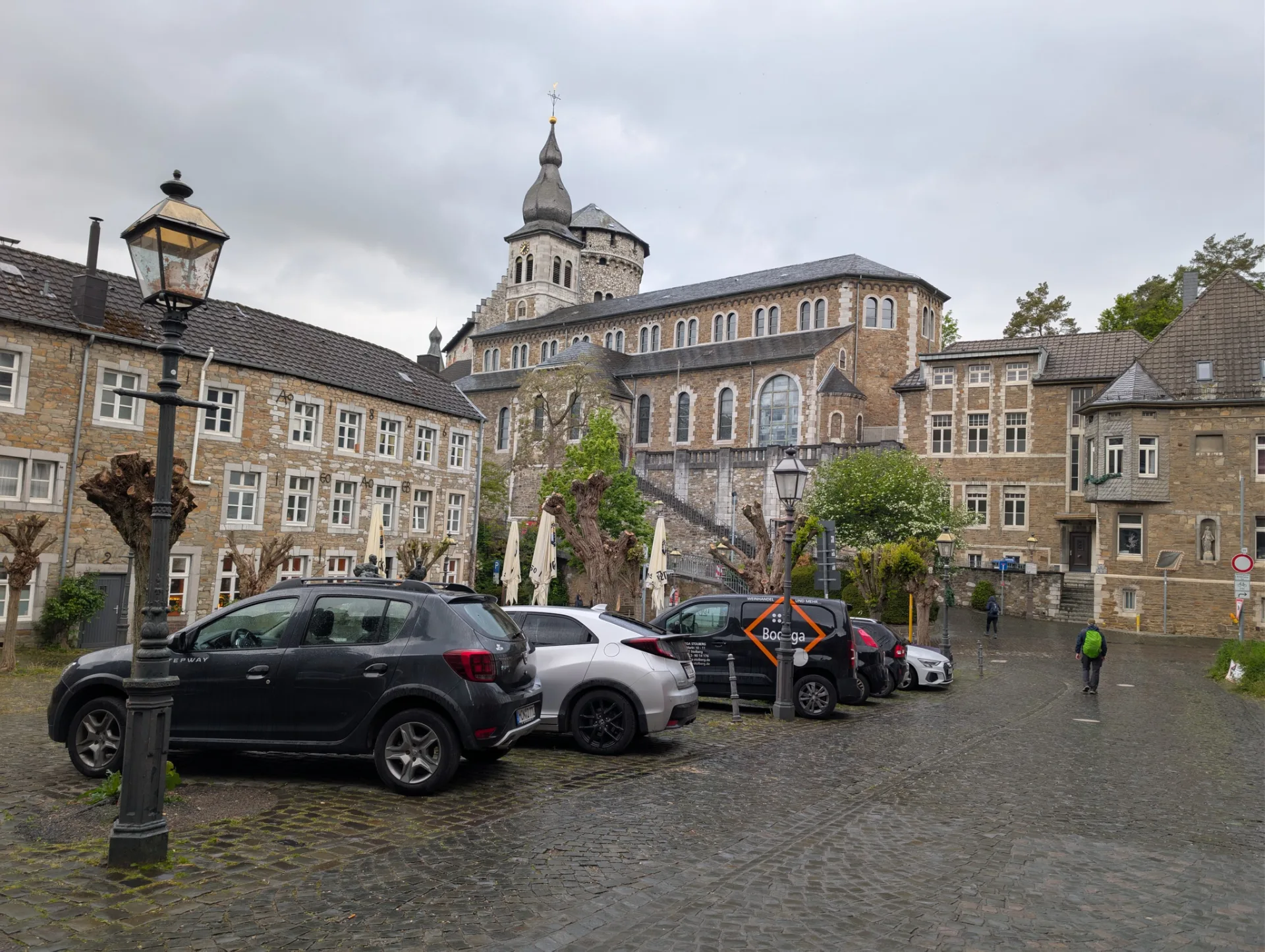 Back in Stolberg: the old town, just before the finish.